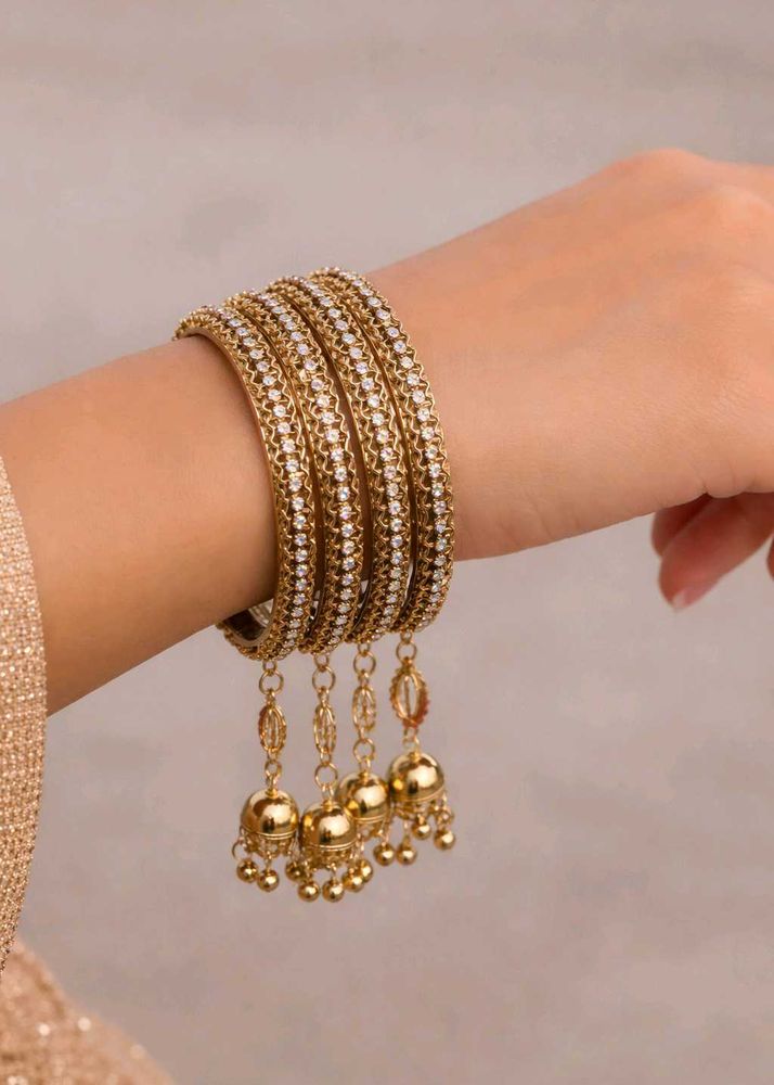 Golden Jhumki Bangles