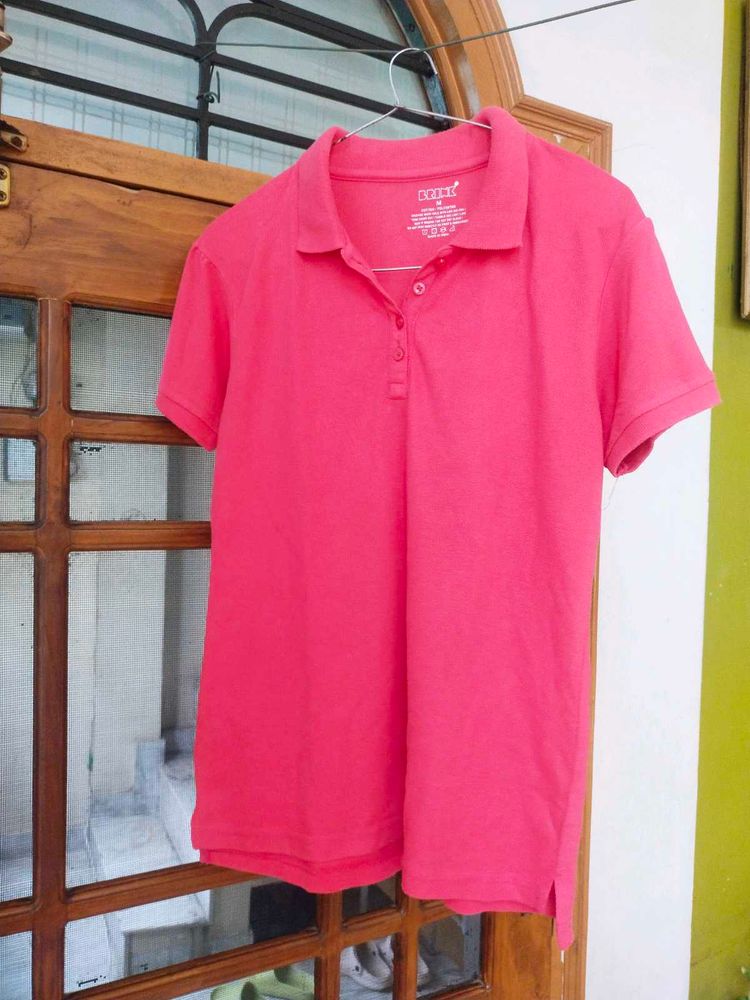 Liz Claiborne Pink Polo - M size