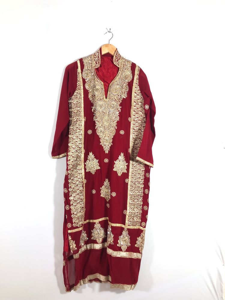 Red&amp;Gold Kurta(Women’s)
