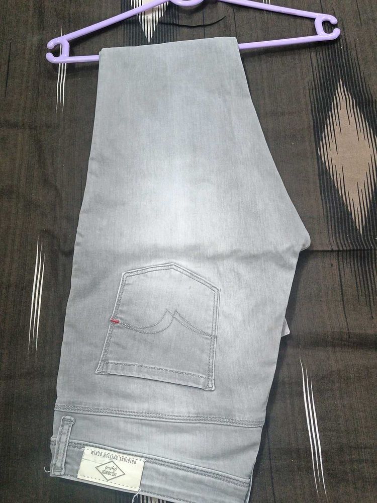 Grey Denim Jeans