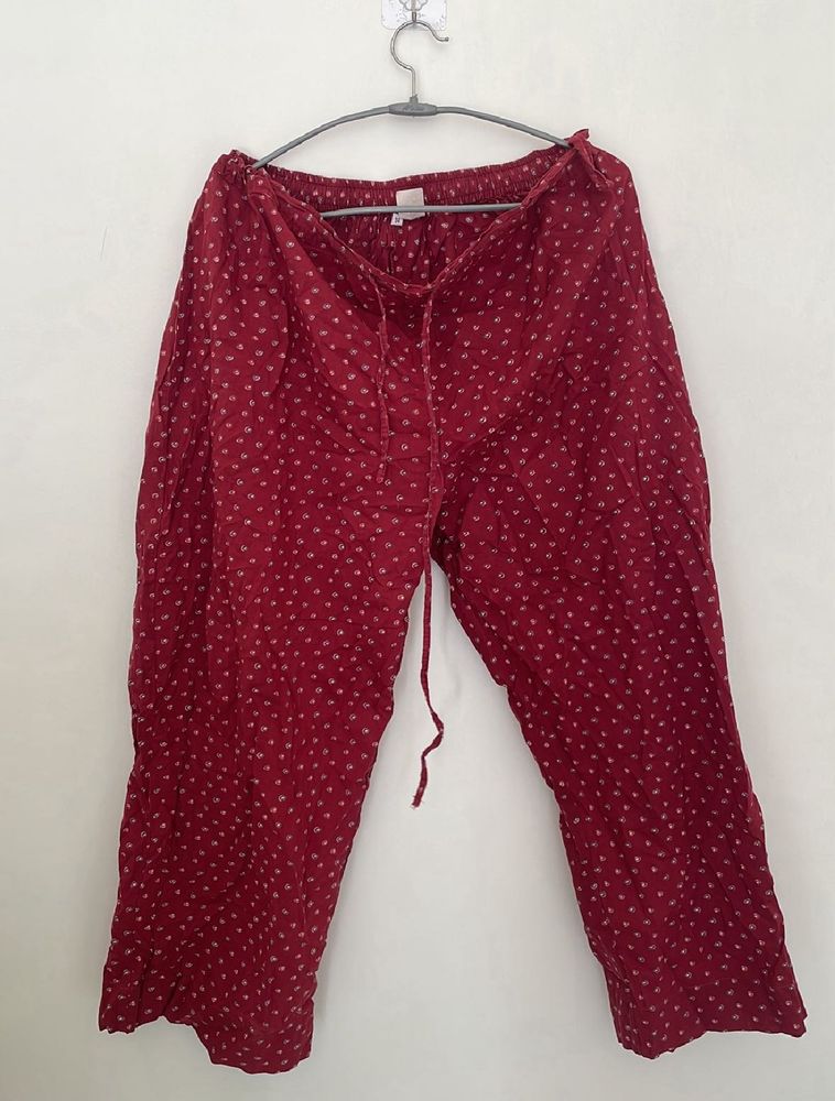 Maroon Ethnic Palazzos
