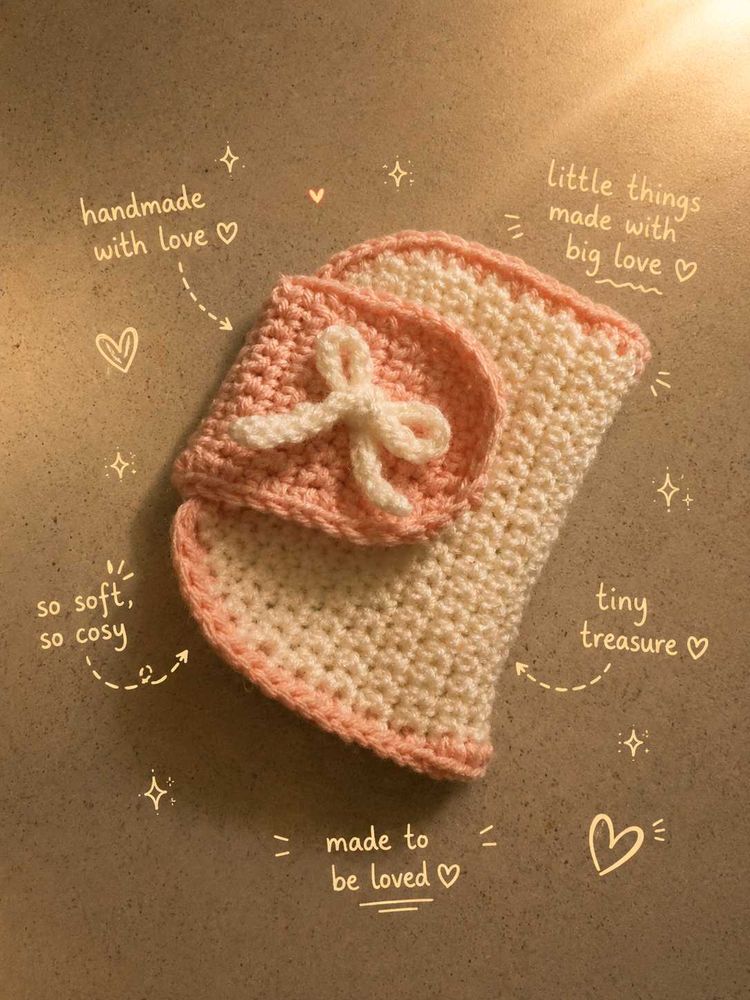 The Coquette Crochet Pouch✨