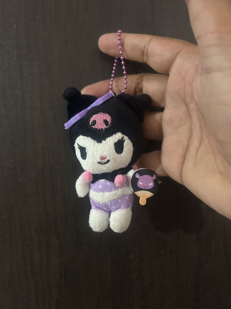 Sanrio Kuromi summer vacation plush keychain
