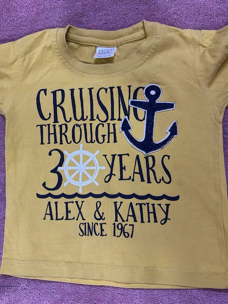 Kids full sleeve round neck T shirt