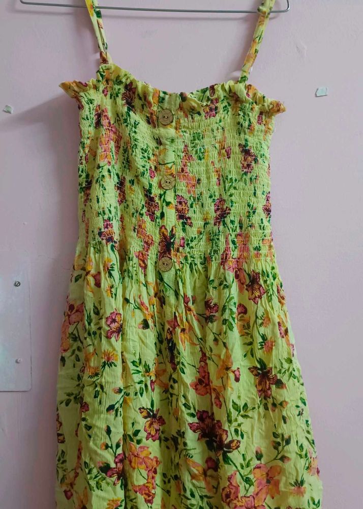 Women's Floral Smocked Dress