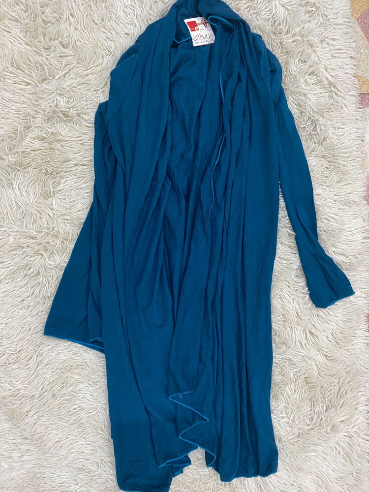 Teal Flowy Cardigan