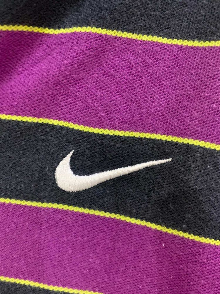 Nike Striped Casual polo T shirt