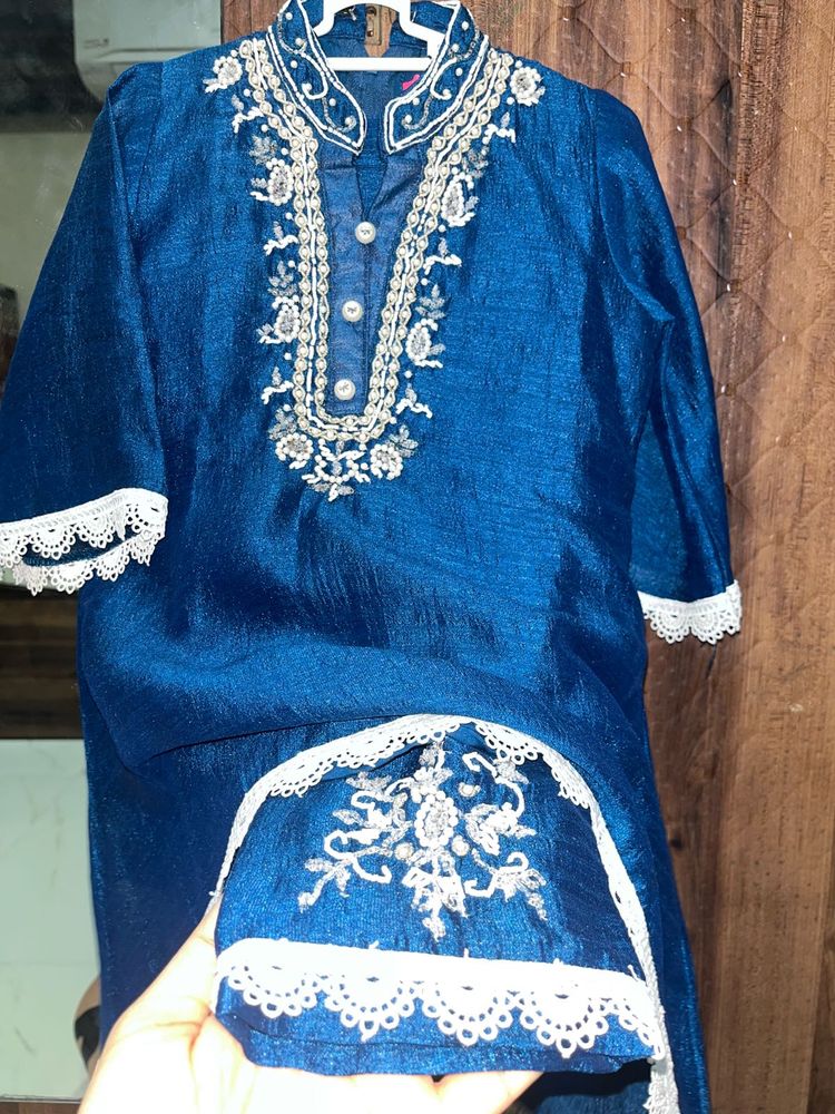 Adorable Girls' Embroidered Kurti