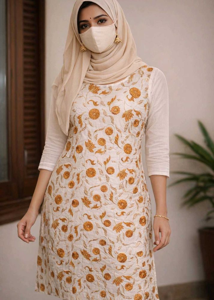 Elegant Embroidered Kurta with salwar without scar