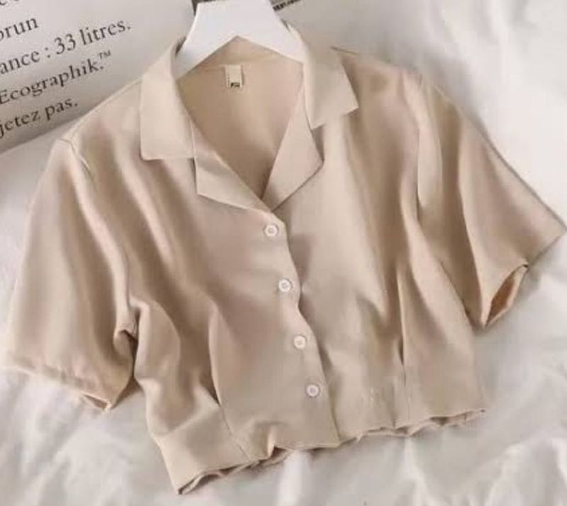 SSS BEIGE CROP SHIRT