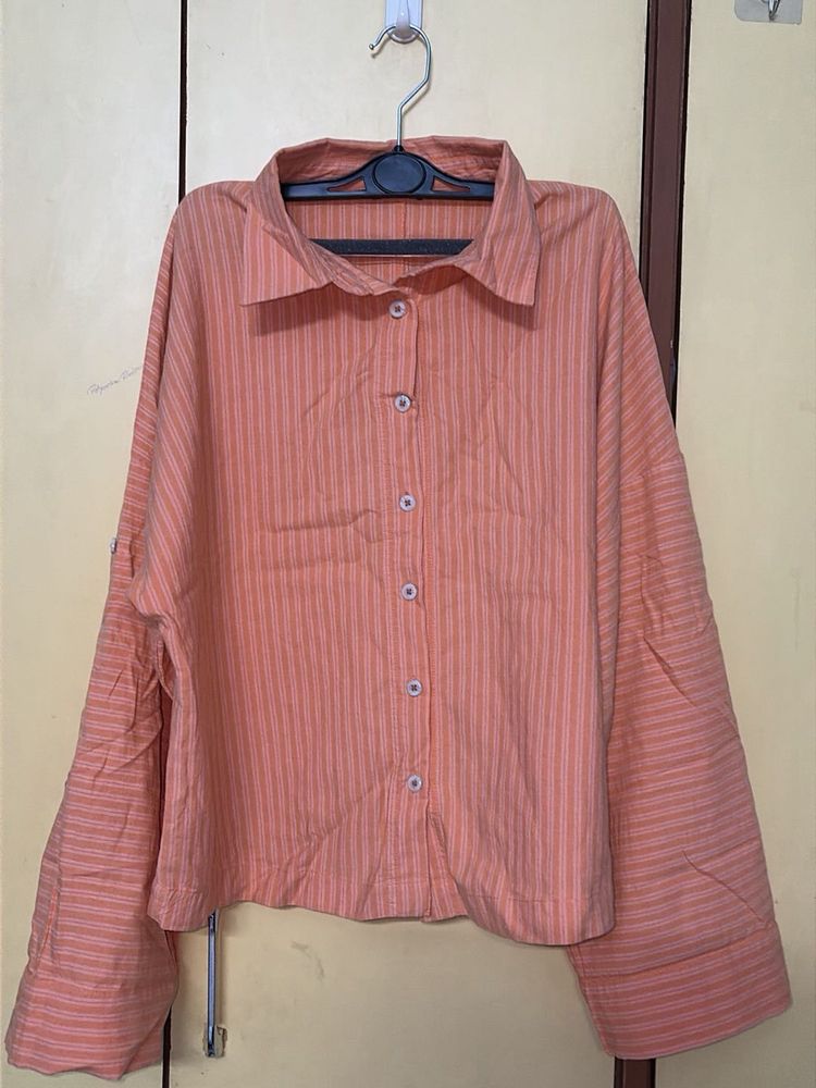 Chic Striped Button-Up Shirt