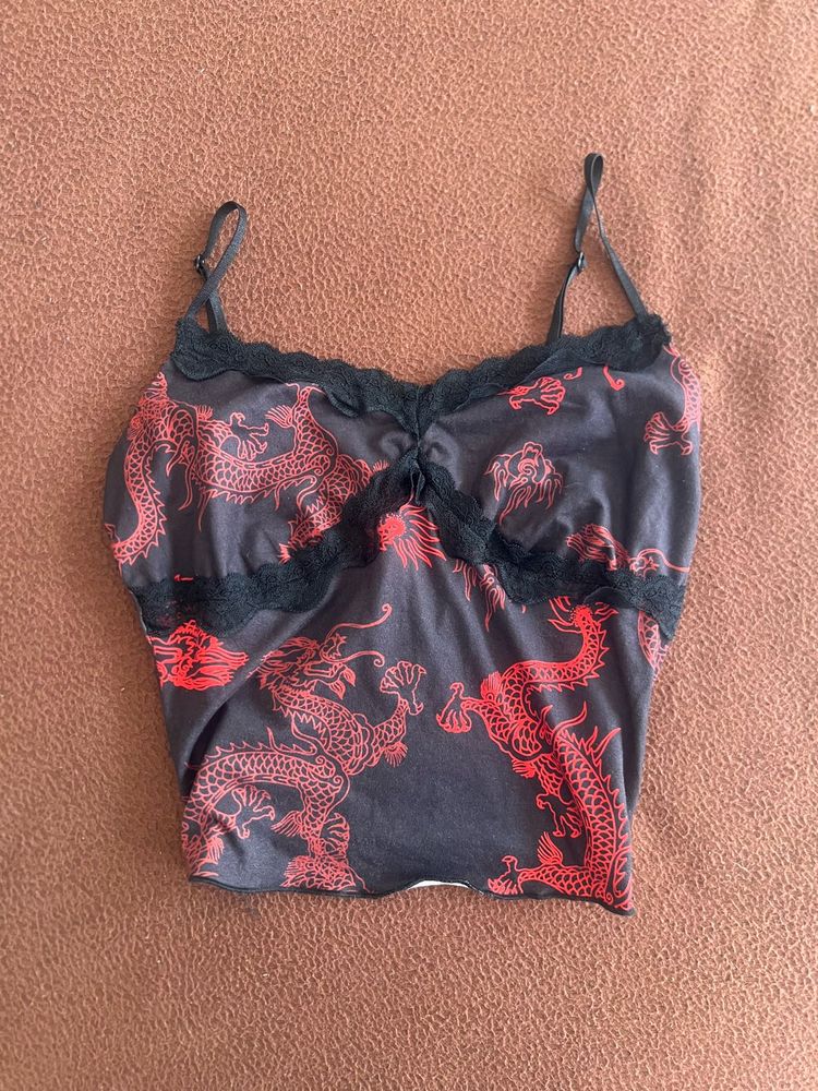 Dragon Print Camisole Top