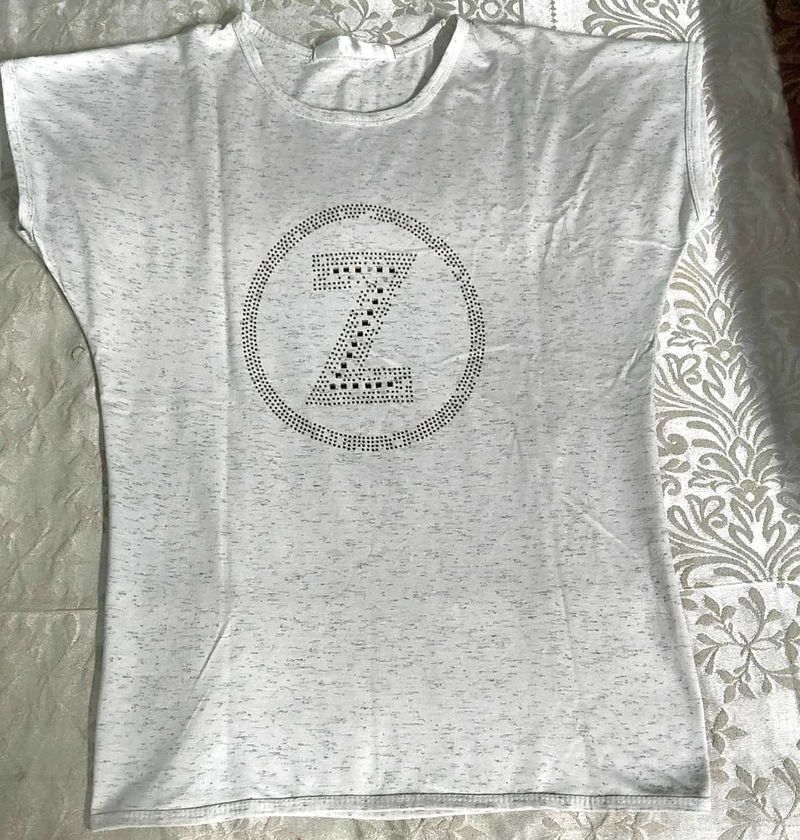 Sparkly "Z" Graphic T-Shirt