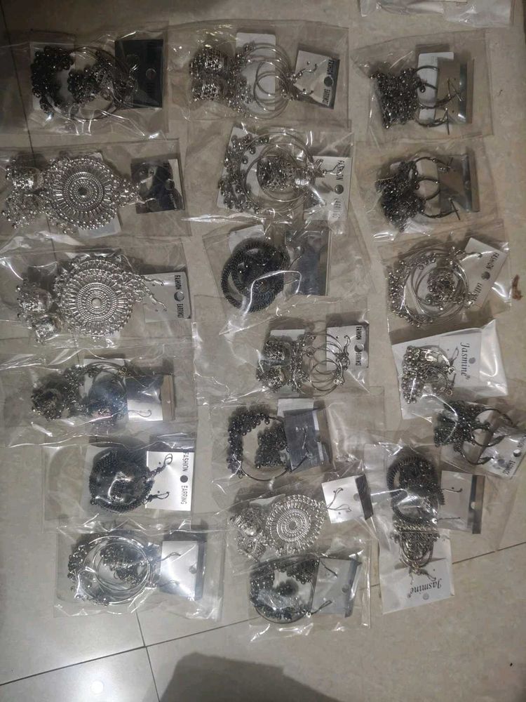 Assorted Oxidized Silver Jewellery Set
