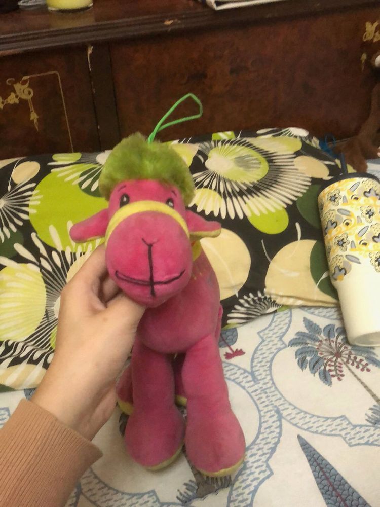 Cute Plush Pink Animal Toy