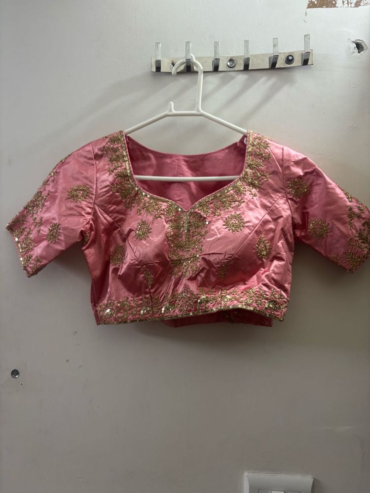 Rose Pink Lehenga Choli w/ Duppatta