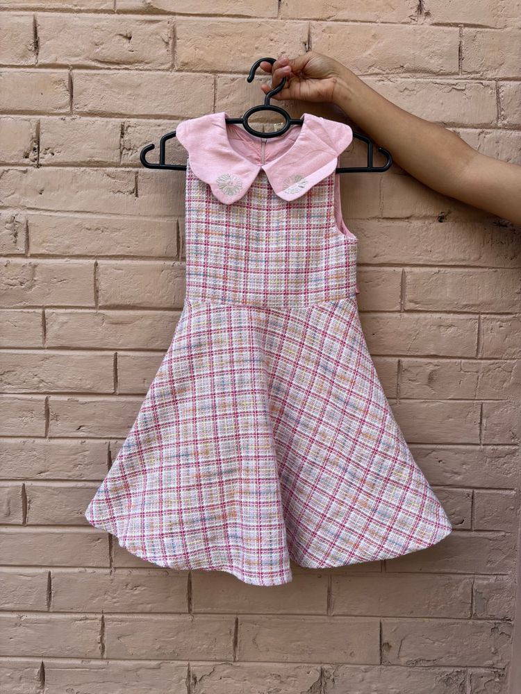 Cute Plaid Girls Dress