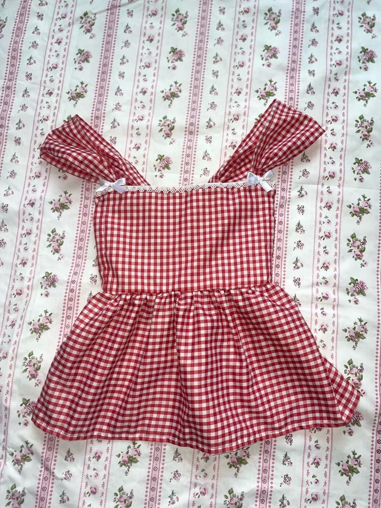 gingham summer top✨🫧💖