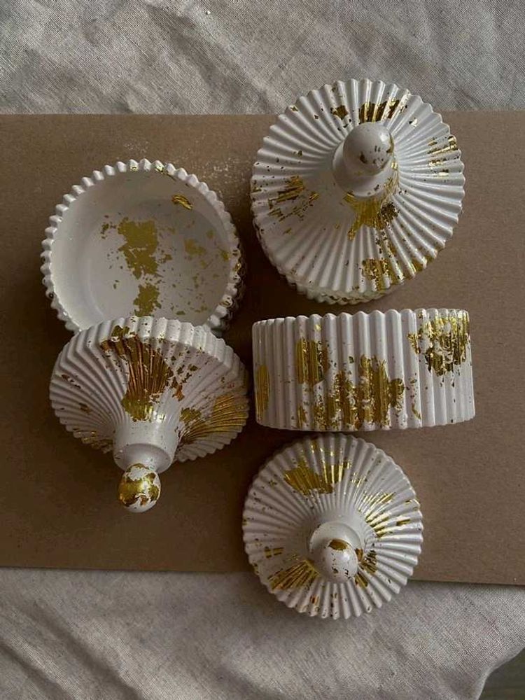 Decorative Lidded Jar Set