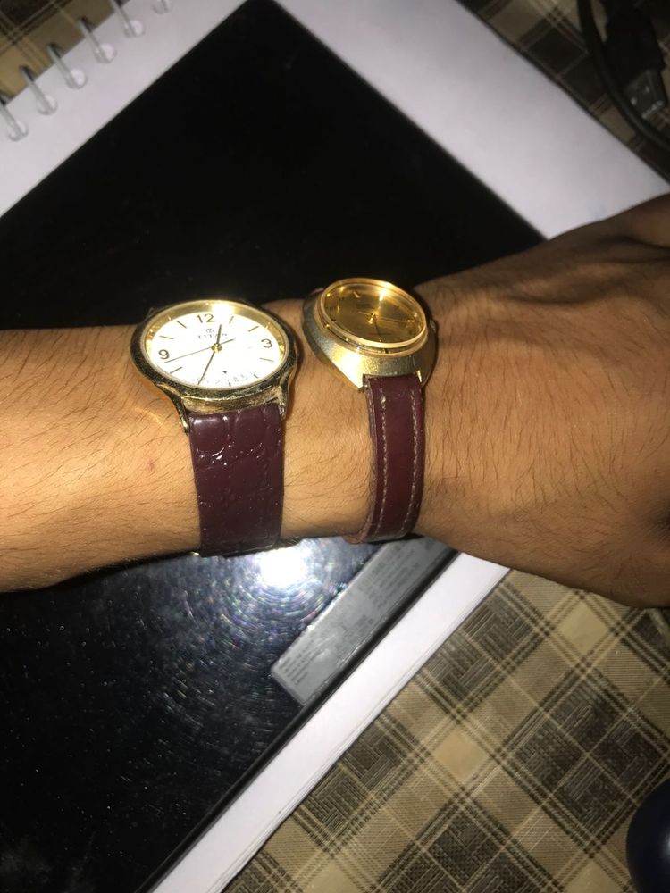 Vintage Leather Strap Watches