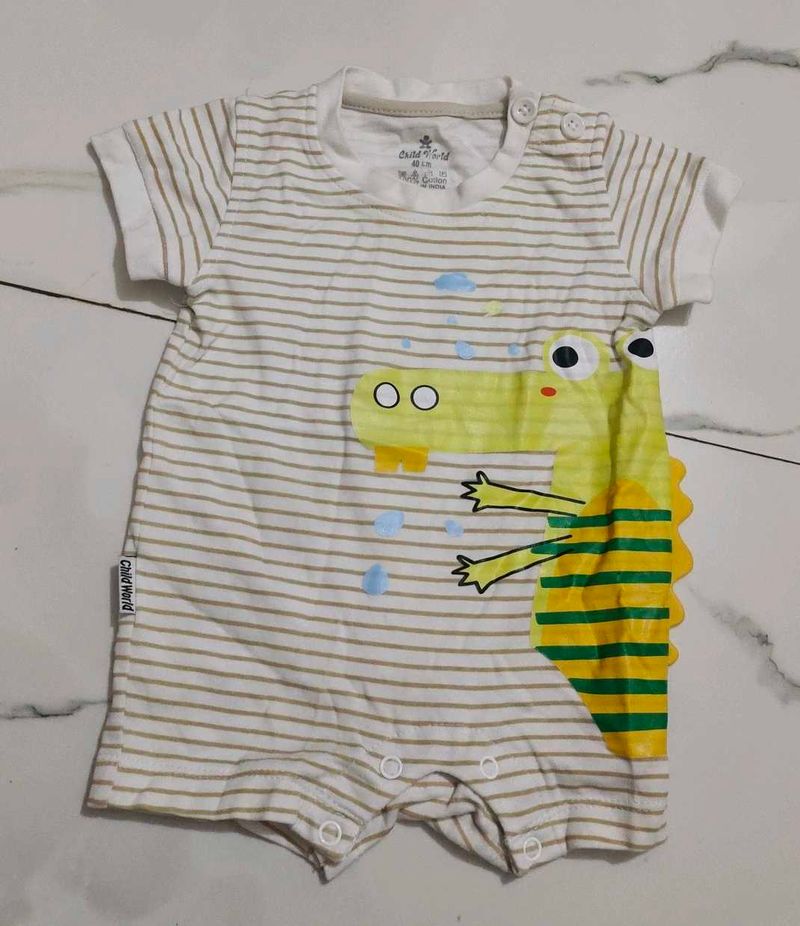 Cute Crocodile Baby Romper