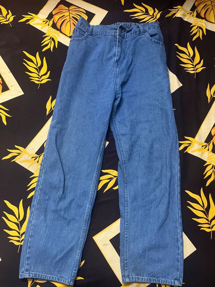 Wide Leg Denim Jeans