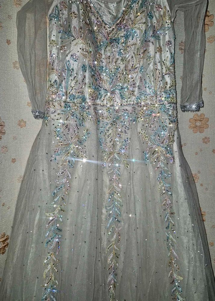 Elegant Embroidered Ethnic Gown