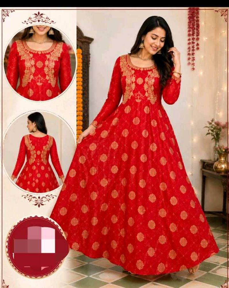 Beautiful Red Ethnic Gown