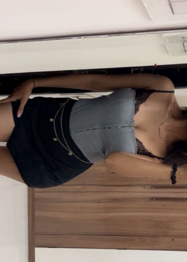 Chic Black Skort