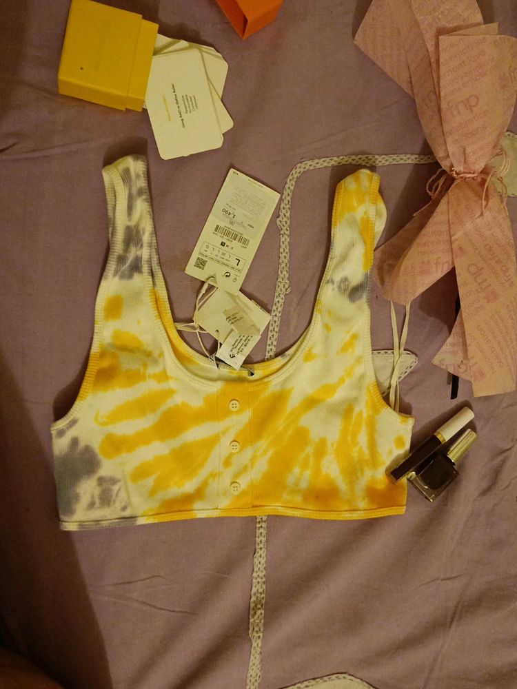 Zara Tie-dye Crop Top