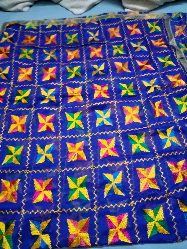 All Colours available Fulkari Dupatta