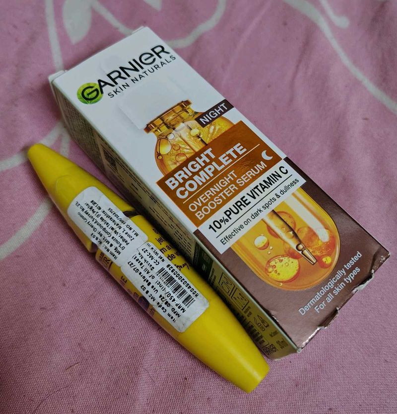 Garnier Night Serum &amp; Mascara Set