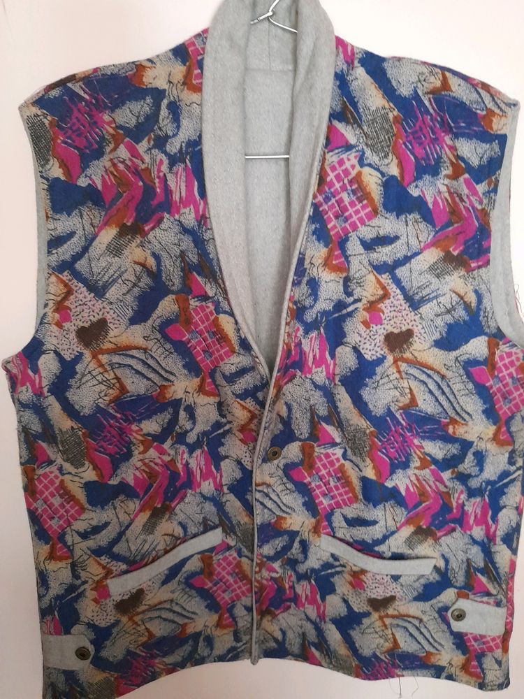 Kashmiri pure Wool  both  sides  wearable  Jacket