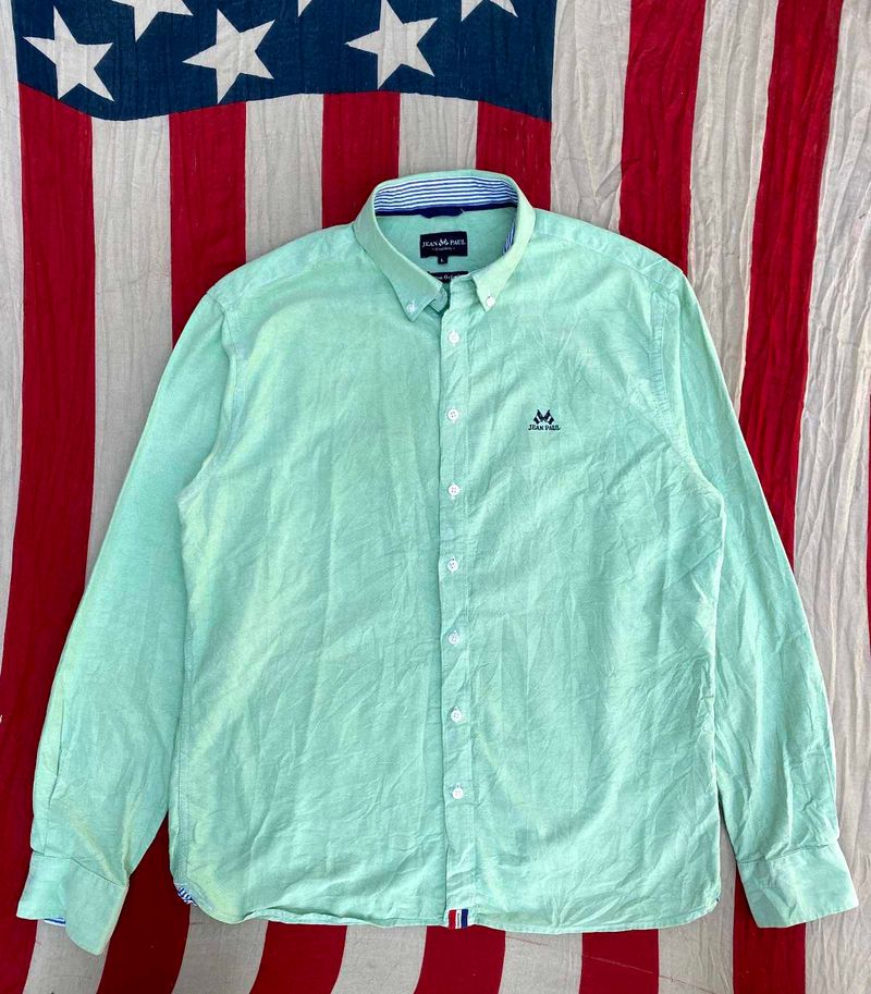 Jean Paul Mint Green Button-Down Shirt
