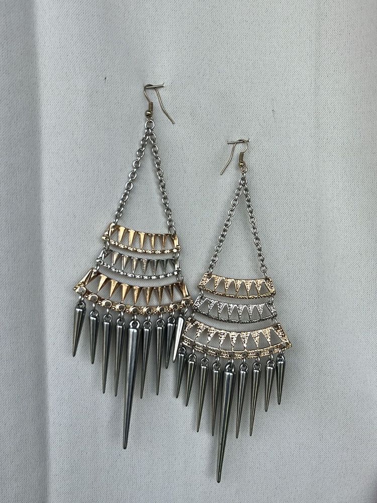 Statement Spike Dangle Earrings