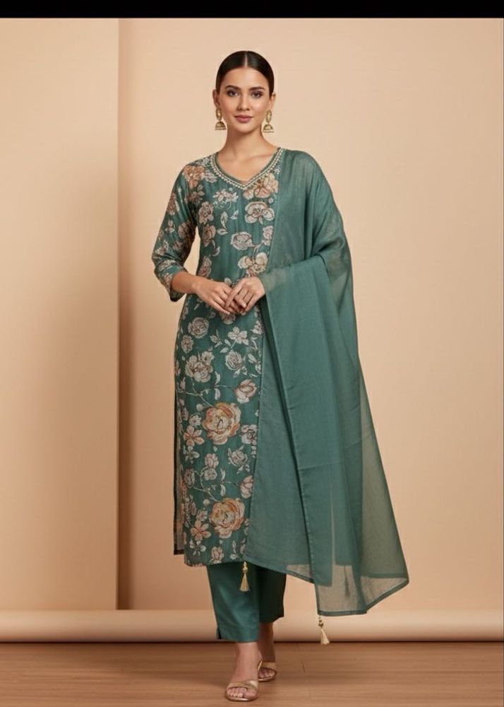 Floral Print Kurta Set
