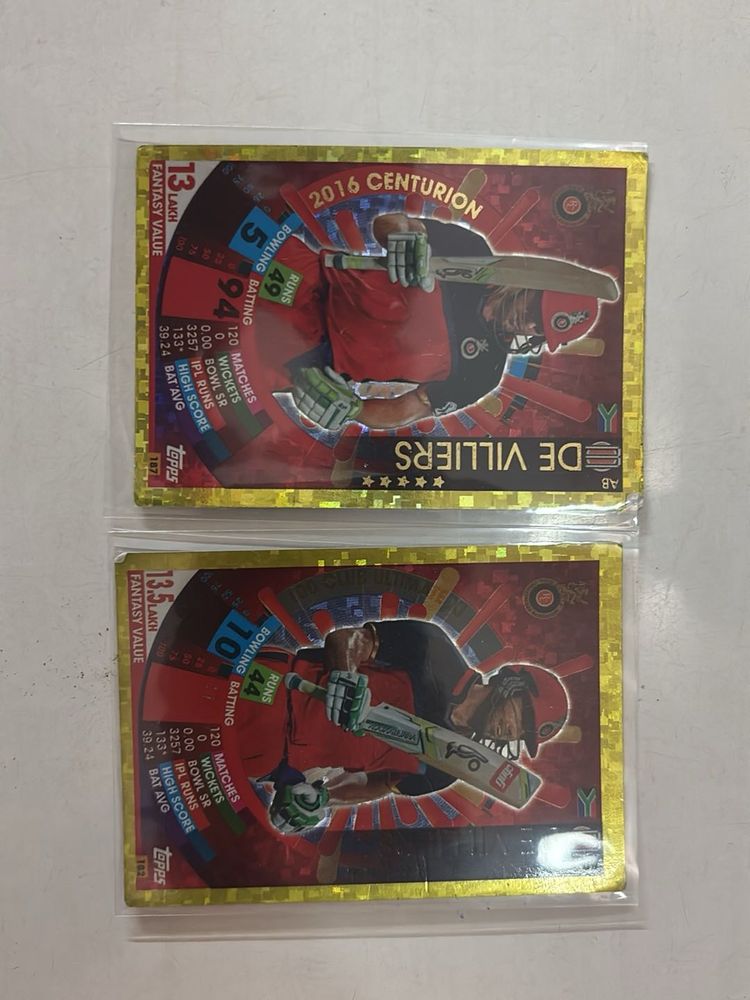 AB De Villiers Gold cricket attax