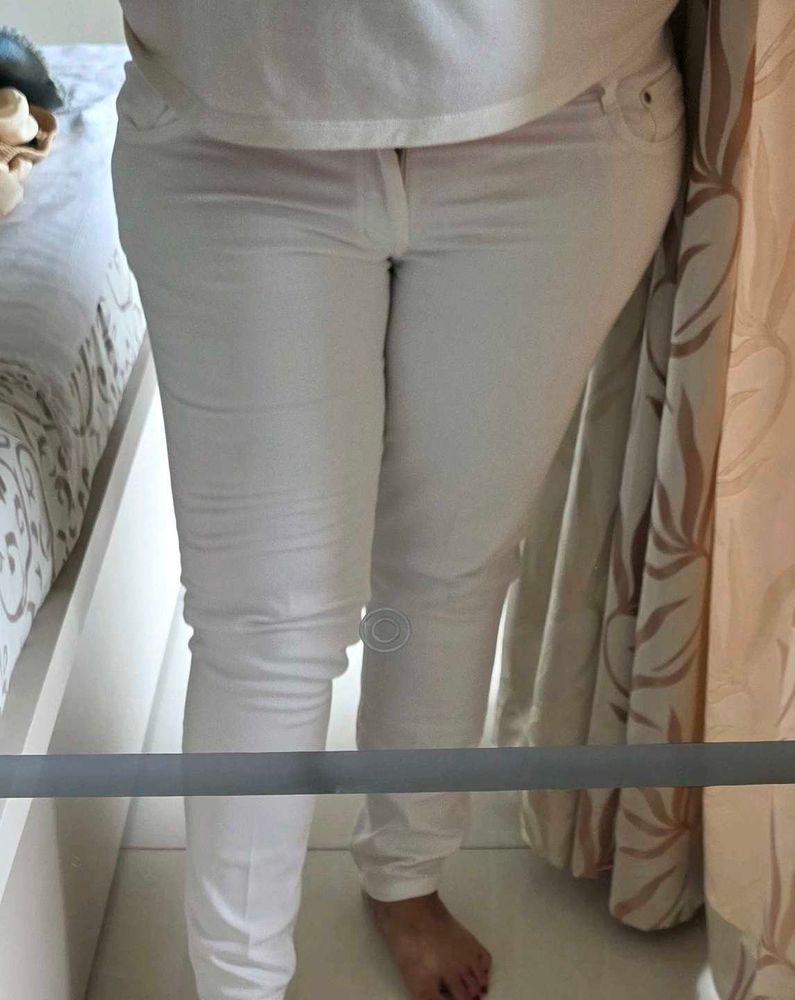 Stylish White Denim Jeans