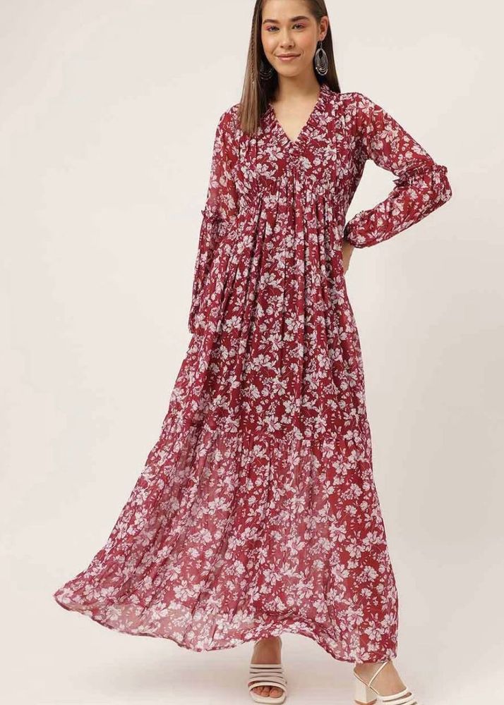 Floral Maxi Dress - Flowing &amp; Chic