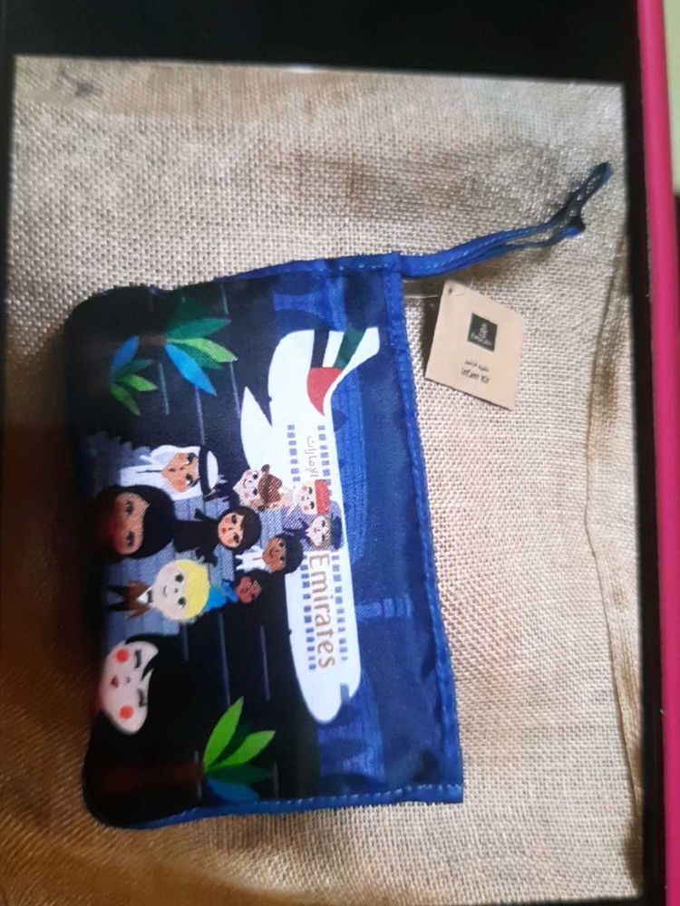 Emirates Pouch with Cartoon Print