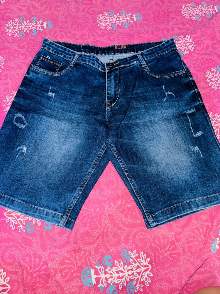 Stylish Blue Denim Shorts