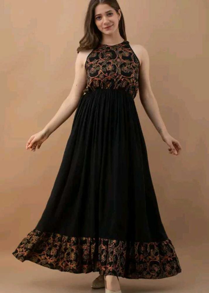 Elegant Halter Neck Maxi Dress
