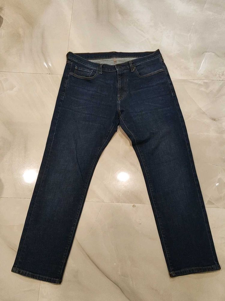 Classic Dark Wash Straight Fit Jeans