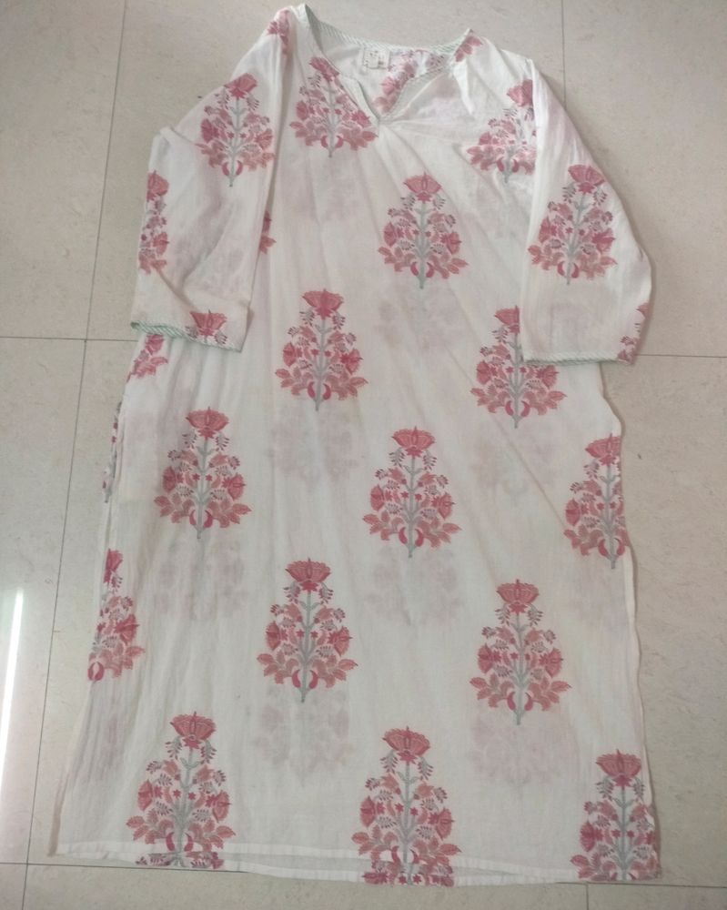 Block Print Cotton Kurti