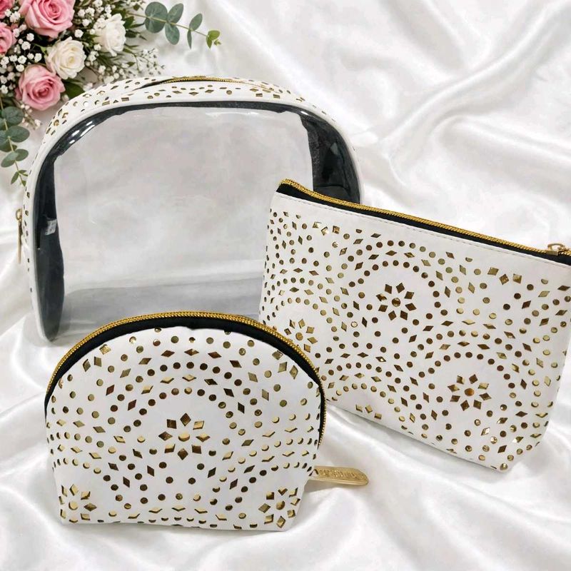 Set of 3 Cosmetic Bags