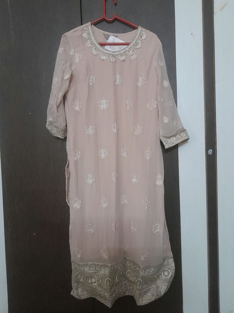 Embroidered Kurta with Trouser &amp; Dupatta