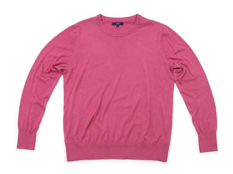 Women's Pink Full-Sleeve Knit Sweater