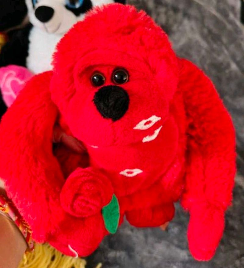 Cute Red Gorilla Plush Toy