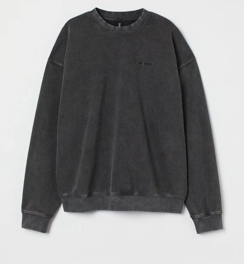 Acid Wash Grey Sweatshirt