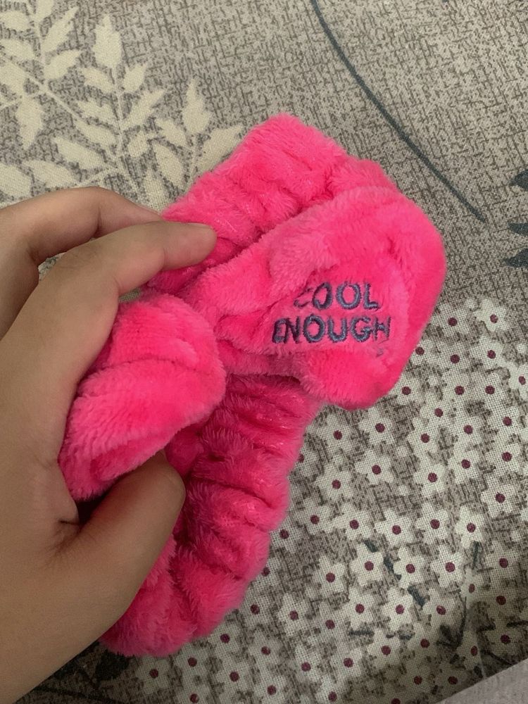 Pink Fuzzy Headband